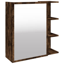 Badkamerspiegelkast 62,5X20,5X64 Cm Bewerkt Hout Gerookt Eiken 1