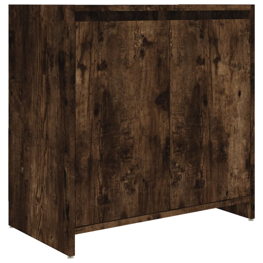Badkamerkast 60X33X6 Cm Bewerkt Hout Kleurig Gerookt eiken