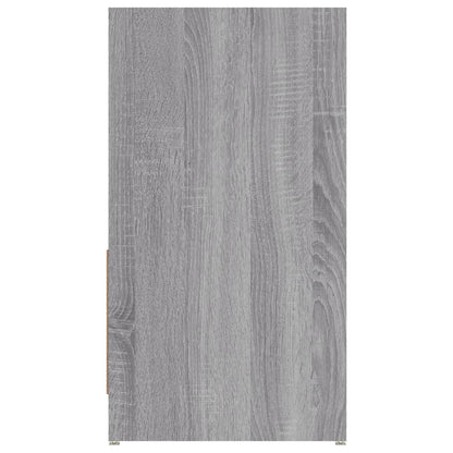 Badkamerkast 60X33X61 Cm Bewerkt Hout Grijs Sonoma Eikenkleurig