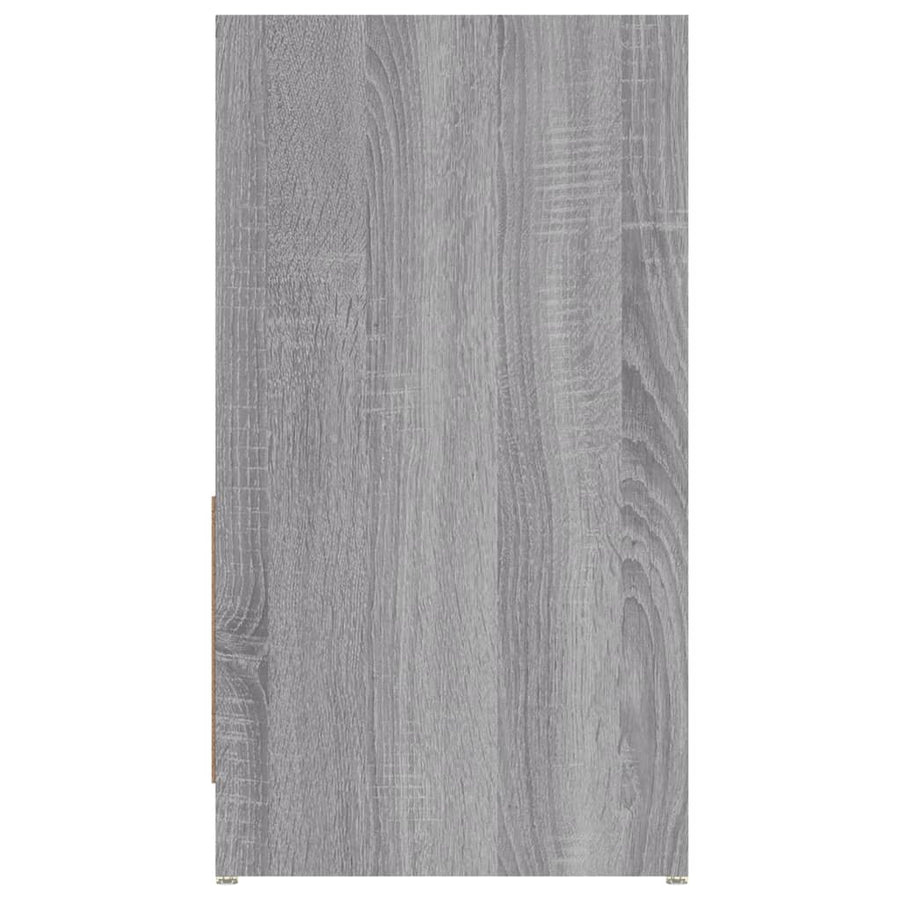 Badkamerkast 60X33X61 Cm Bewerkt Hout Grijs Sonoma Eikenkleurig