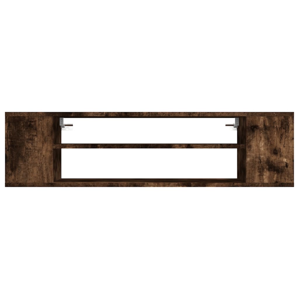 Tv-Hangmeubel 100X30X26,5 Cm Bewerkt Hout Gerookt Eikenkleurig