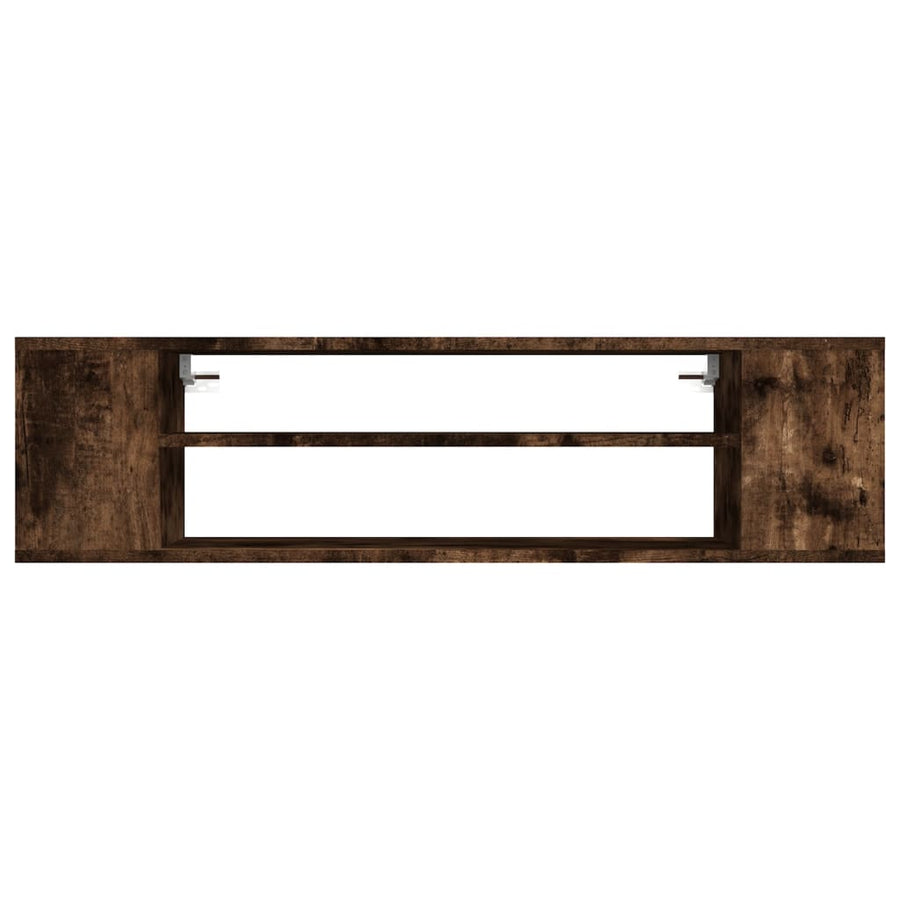Tv-Hangmeubel 100X30X26,5 Cm Bewerkt Hout Gerookt Eikenkleurig
