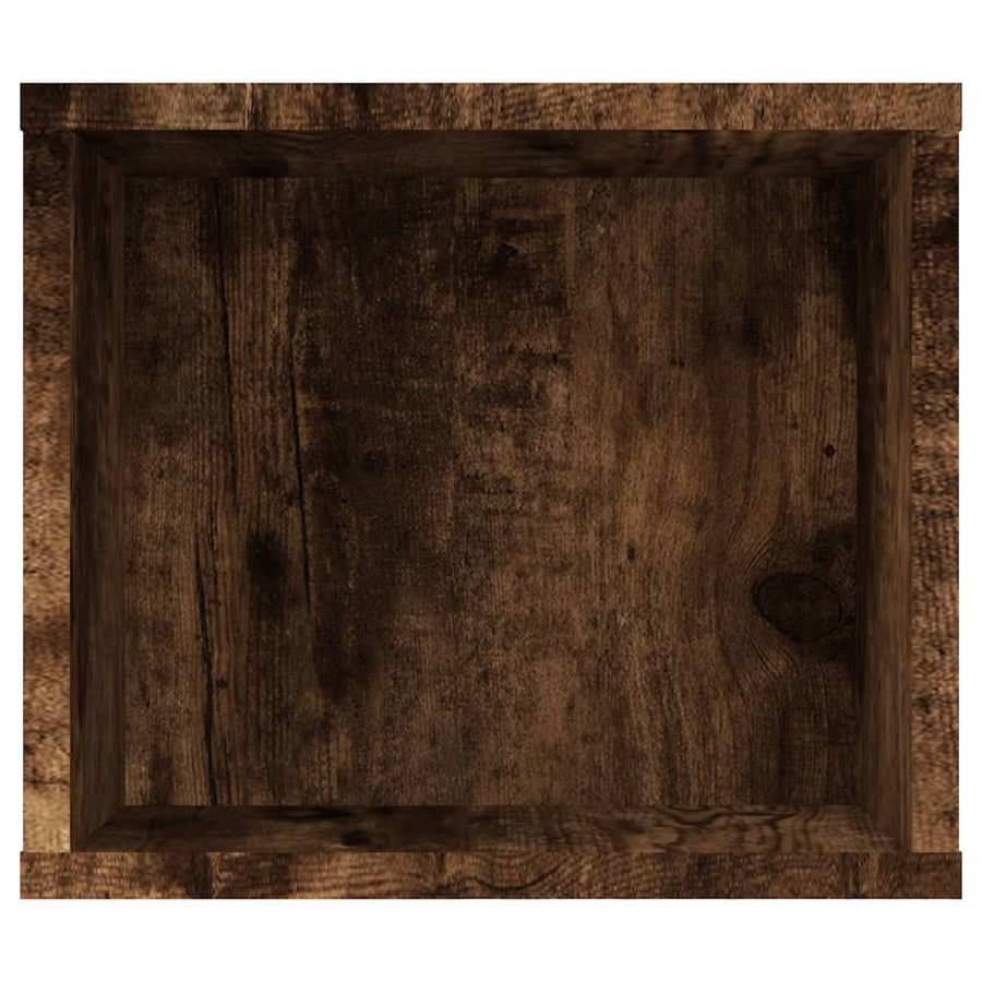 Tv-Hangmeubel 100X30X26,5 Cm Bewerkt Hout Gerookt Eikenkleurig