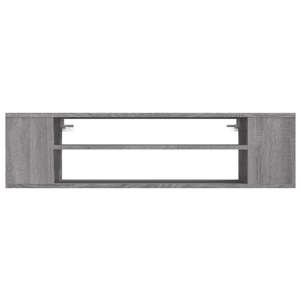 Tv-Hangmeubel 100X30X26,5 Cm Bewerkt Hout Grijs Sonoma Eiken