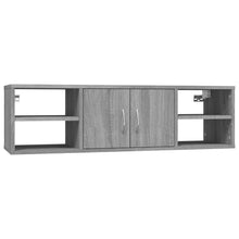 Wandschap 02X30X29 Cm Bewerkt Hout Eikenkleurig Grijs sonoma