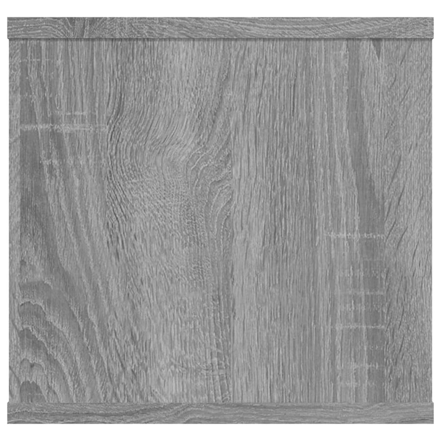 Wandschap 02X30X29 Cm Bewerkt Hout Eikenkleurig Grijs sonoma