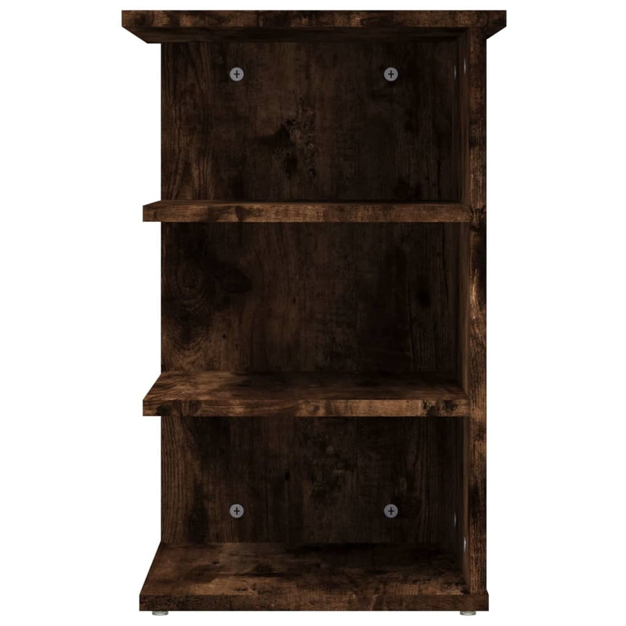 Bijzetkast 35X35X55 Cm Bewerkt Hout Gerookt Eikenkleurig