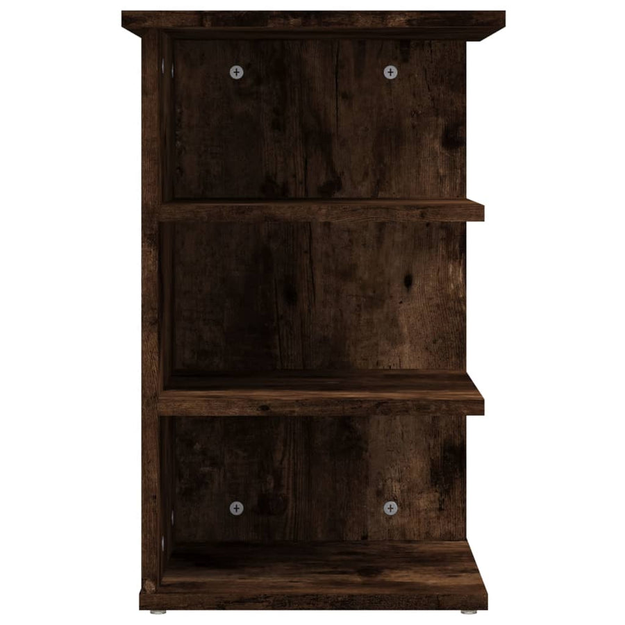 Bijzetkast 35X35X55 Cm Bewerkt Hout Gerookt Eikenkleurig