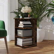 Sideboard 35x35x55 cm treated smoked oak wood