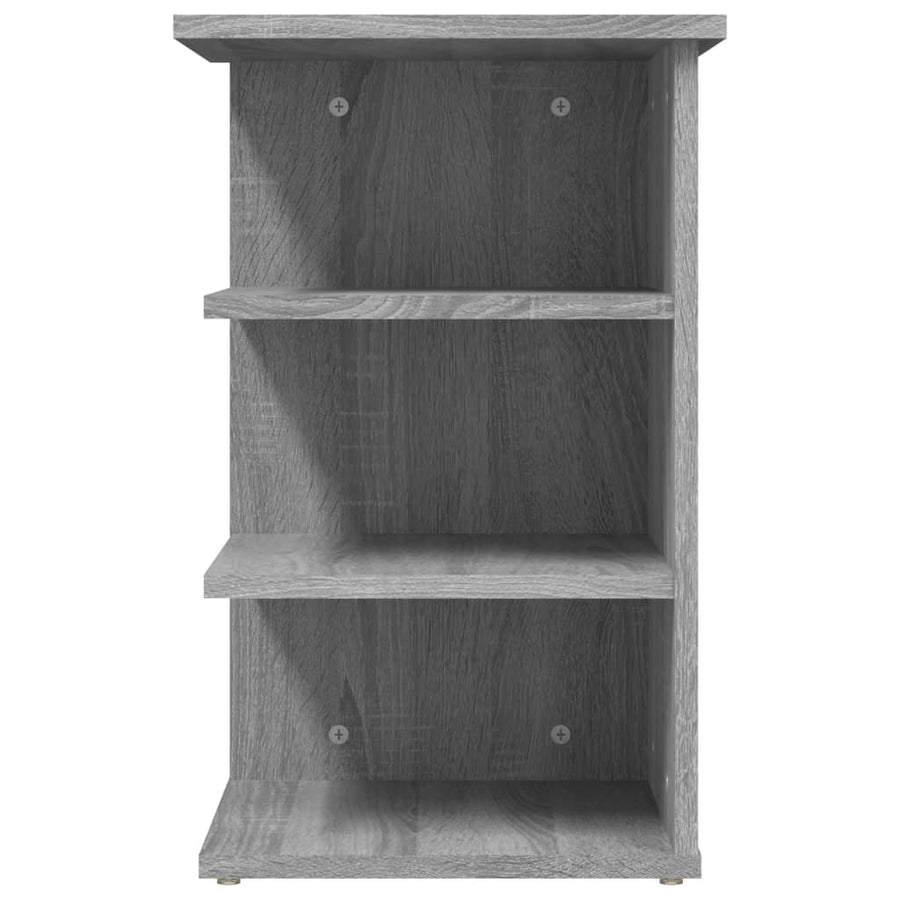 Bijzetkast 35X35X55 Cm Bewerkt Hout Grijs Sonoma Eikenkleurig