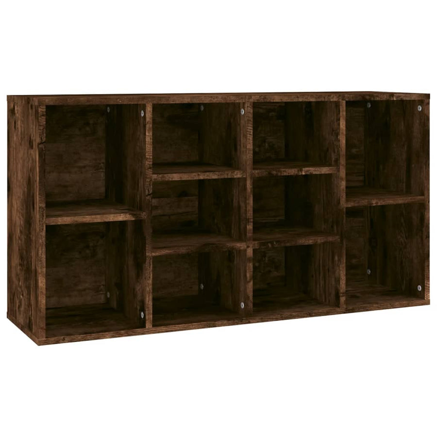 Schoenenbank 03X30X54,5 Cm Bewerkt Hout Kleurig Gerookt eiken