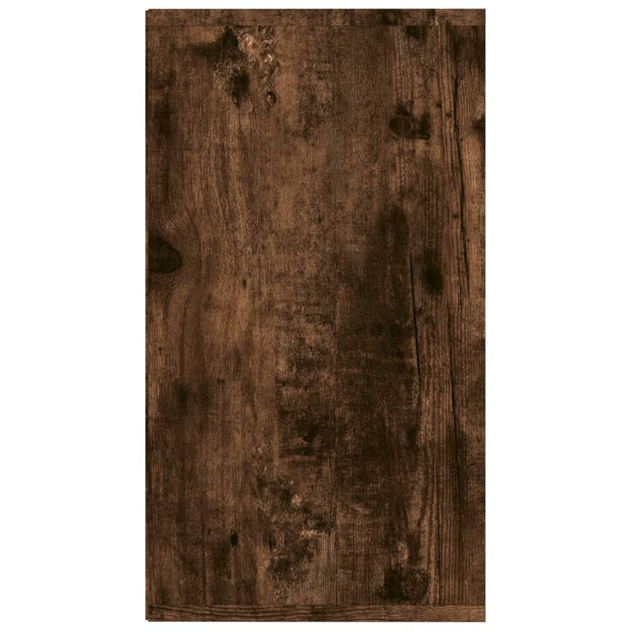 Schoenenbank 03X30X54,5 Cm Bewerkt Hout Kleurig Gerookt eiken