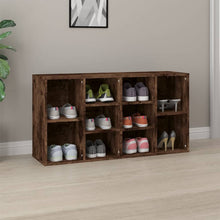 Schoenenbank 03X30X54,5 Cm Bewerkt Hout Kleurig Gerookt eiken