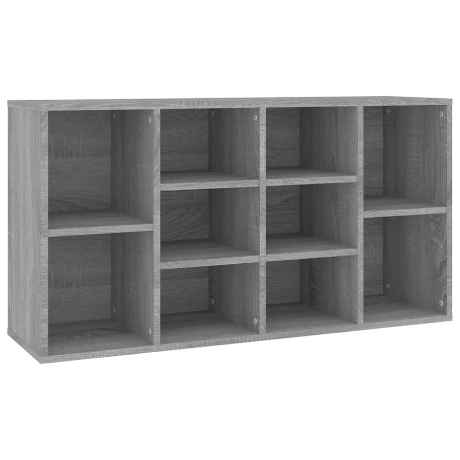 Schoenenbank 03X30X54,5 Cm Bewerkt Hout Eiken Grijs sonoma