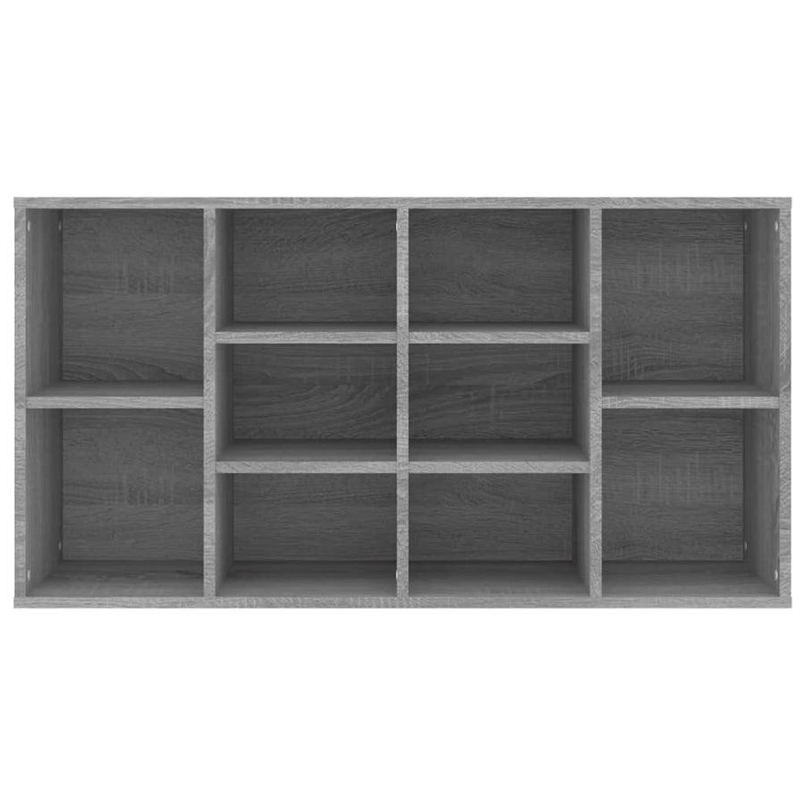 Schoenenbank 03X30X54,5 Cm Bewerkt Hout Eiken Grijs sonoma