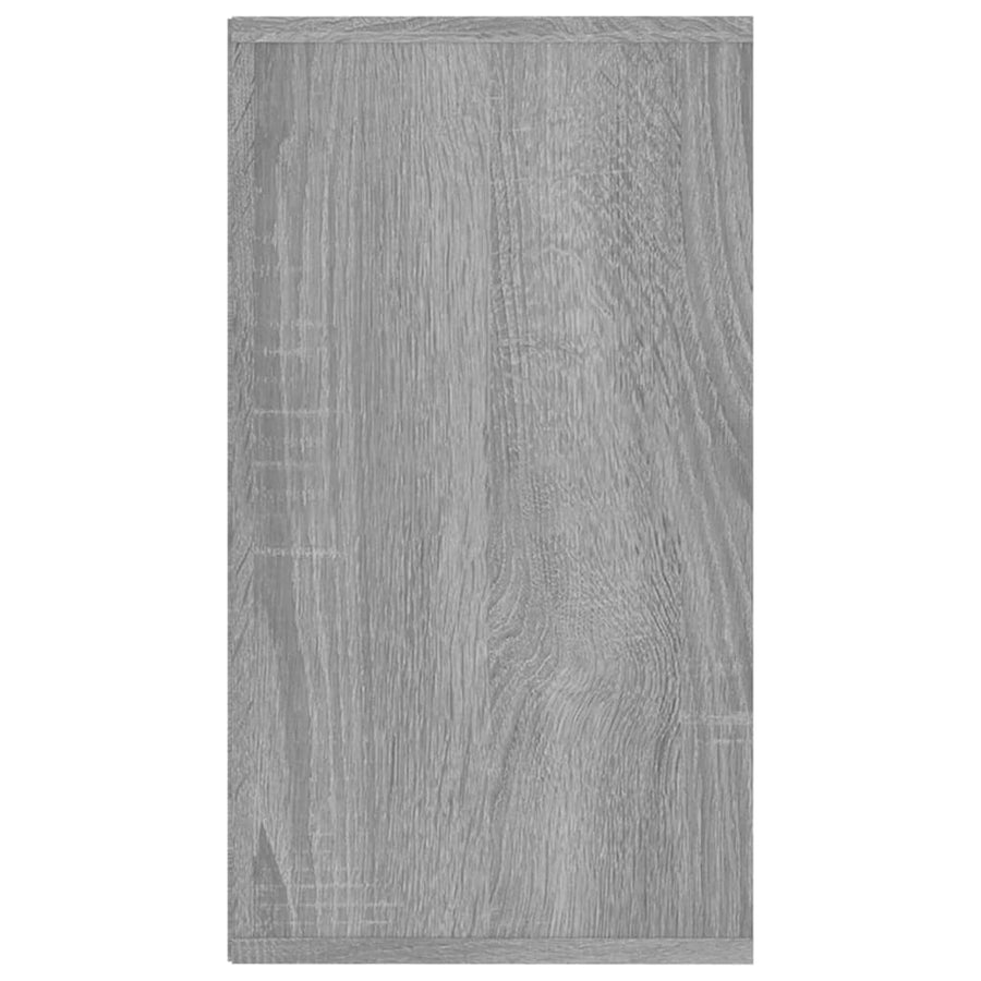 Schoenenbank 03X30X54,5 Cm Bewerkt Hout Eiken Grijs sonoma