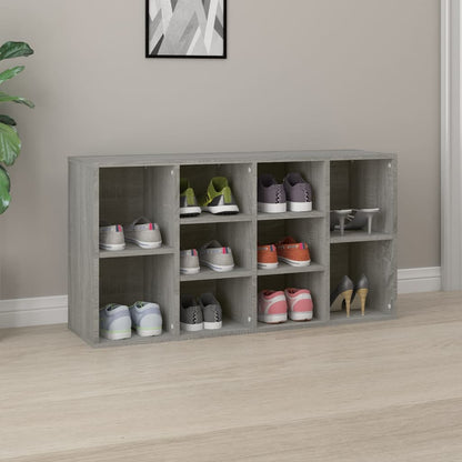 Schoenenbank 03X30X54,5 Cm Bewerkt Hout Eiken Grijs sonoma