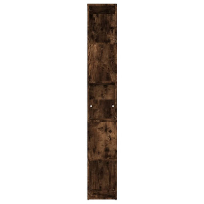 Boekenkast 45X24X60 Cm Bewerkt Hout Kleurig Gerookt eiken