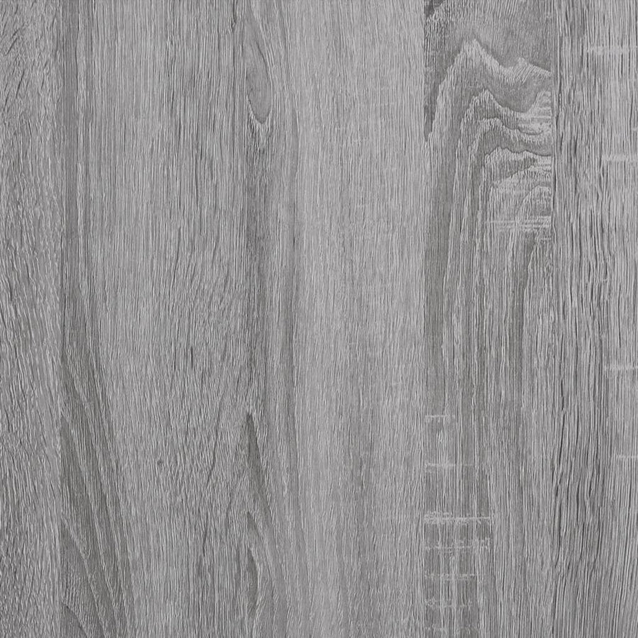 Boekenkast 45X24X60 Cm Bewerkt Hout Eikenkleurig Grijs sonoma