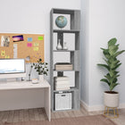 Boekenkast 45x24x160 cm grijs sonoma eiken