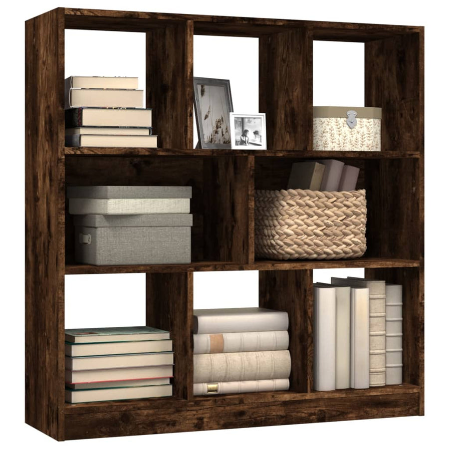 Boekenkast 97,5X29,5X00 Cm Bewerkt Hout Kleurig Gerookt eiken