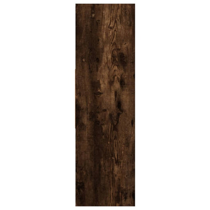 Boekenkast 97,5X29,5X00 Cm Bewerkt Hout Kleurig Gerookt eiken