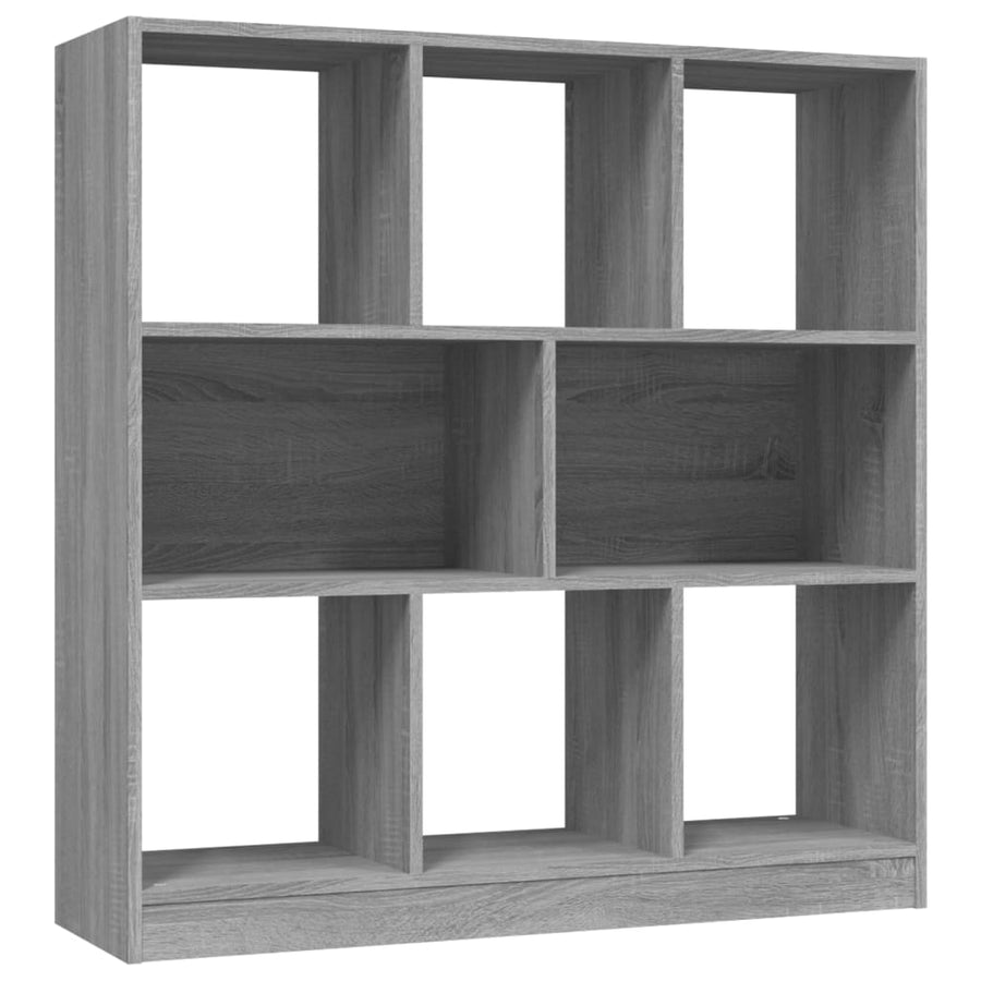 Boekenkast 97,5X29,5X00 Cm Bewerkt Hout Eiken Grijs sonoma