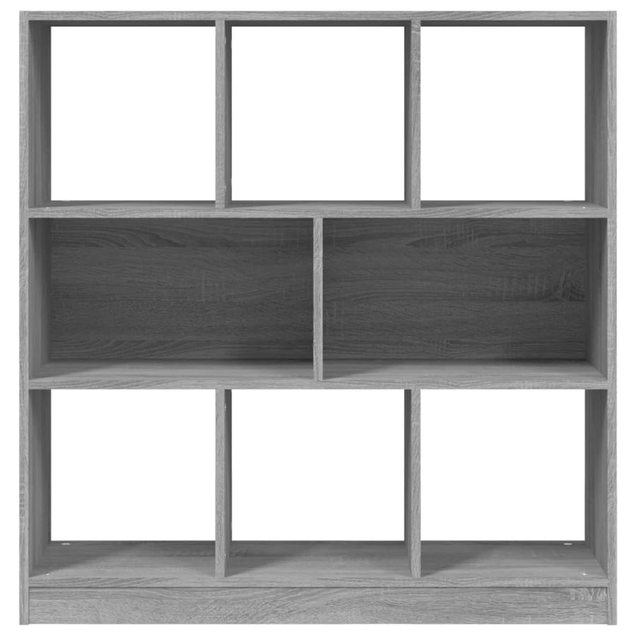 Boekenkast 97,5X29,5X00 Cm Bewerkt Hout Eiken Grijs sonoma