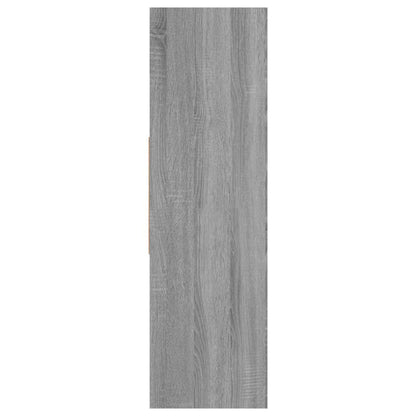 Boekenkast 97,5X29,5X00 Cm Bewerkt Hout Eiken Grijs sonoma
