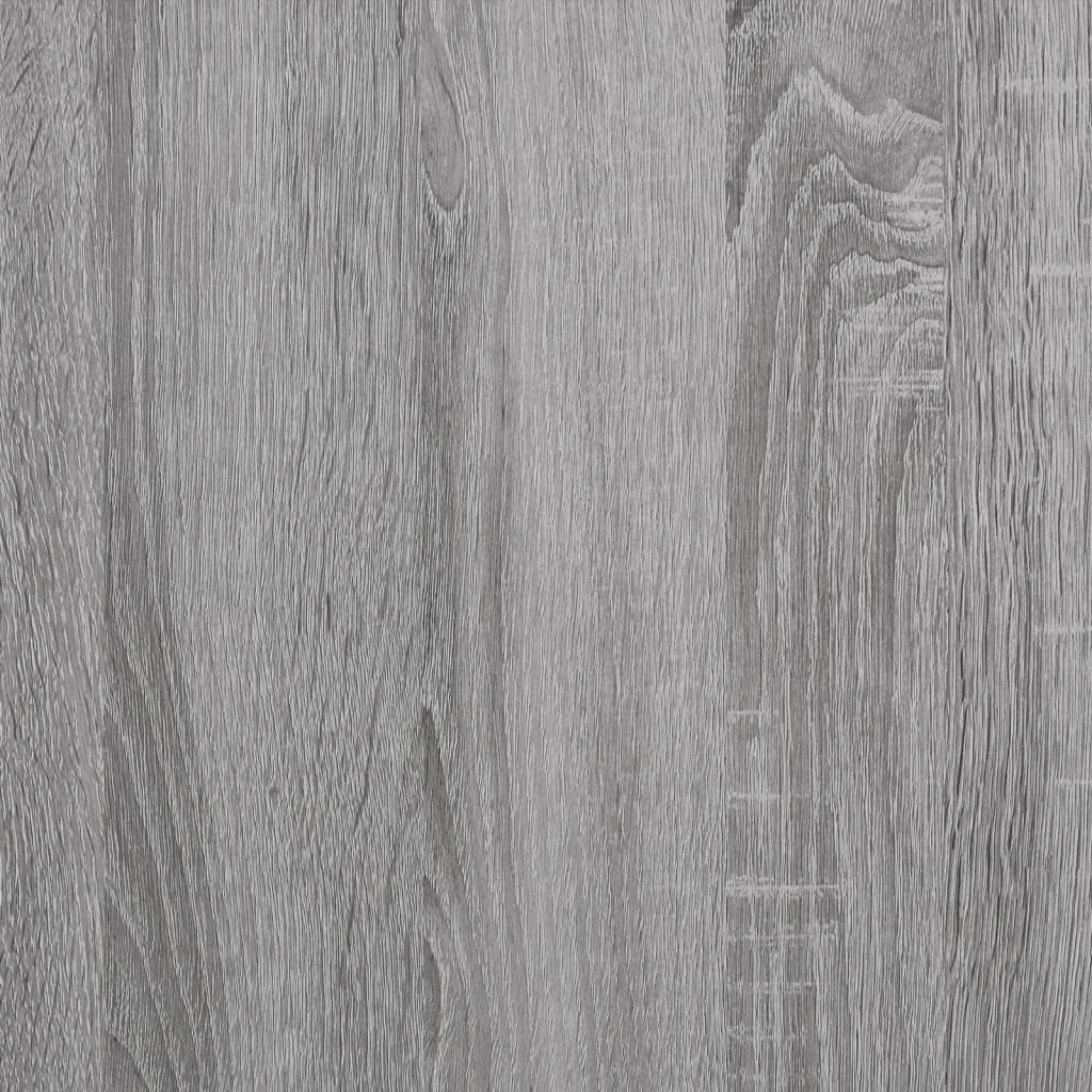 Boekenkast 97,5X29,5X00 Cm Bewerkt Hout Eiken Grijs sonoma