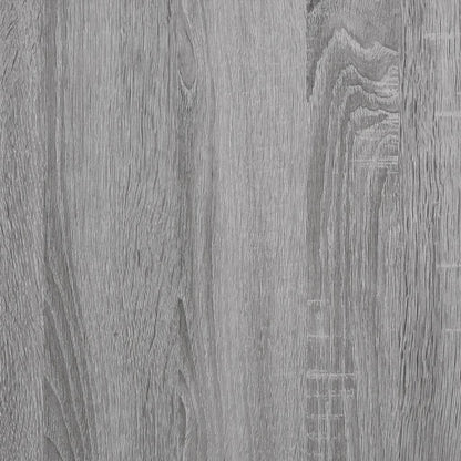 Boekenkast 97,5X29,5X00 Cm Bewerkt Hout Eiken Grijs sonoma