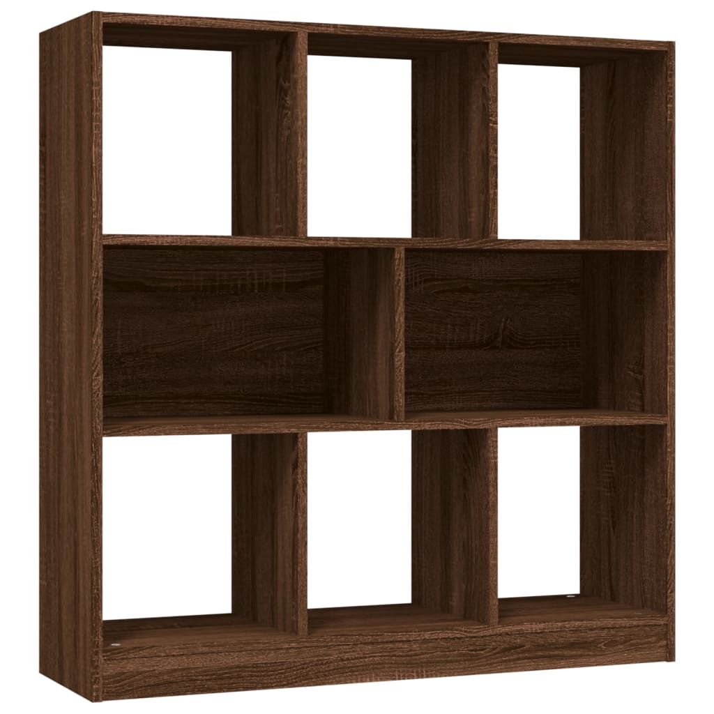 Boekenkast 97,5X29,5X00 Cm Bewerkt Hout bruin eikenkleur