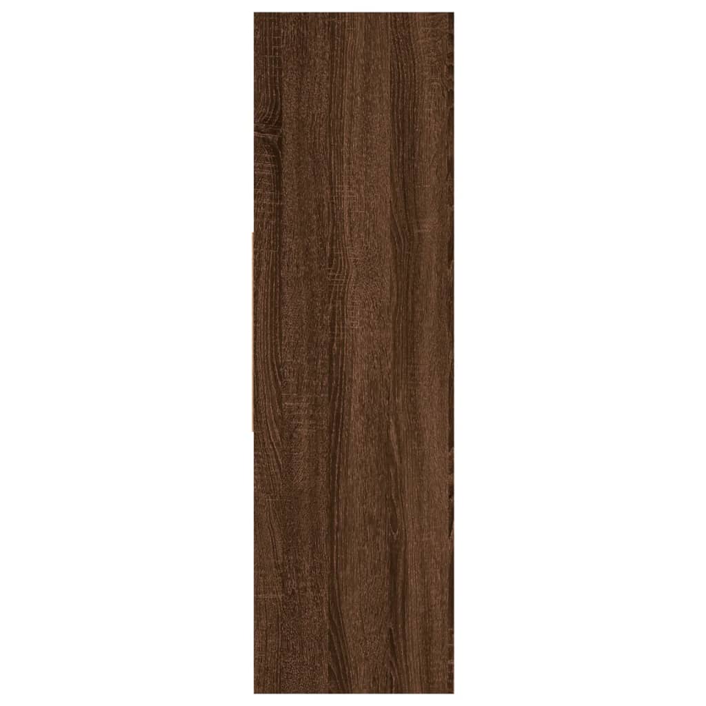 Boekenkast 97,5X29,5X00 Cm Bewerkt Hout bruin eikenkleur