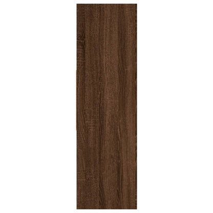 Boekenkast 97,5X29,5X00 Cm Bewerkt Hout bruin eikenkleur