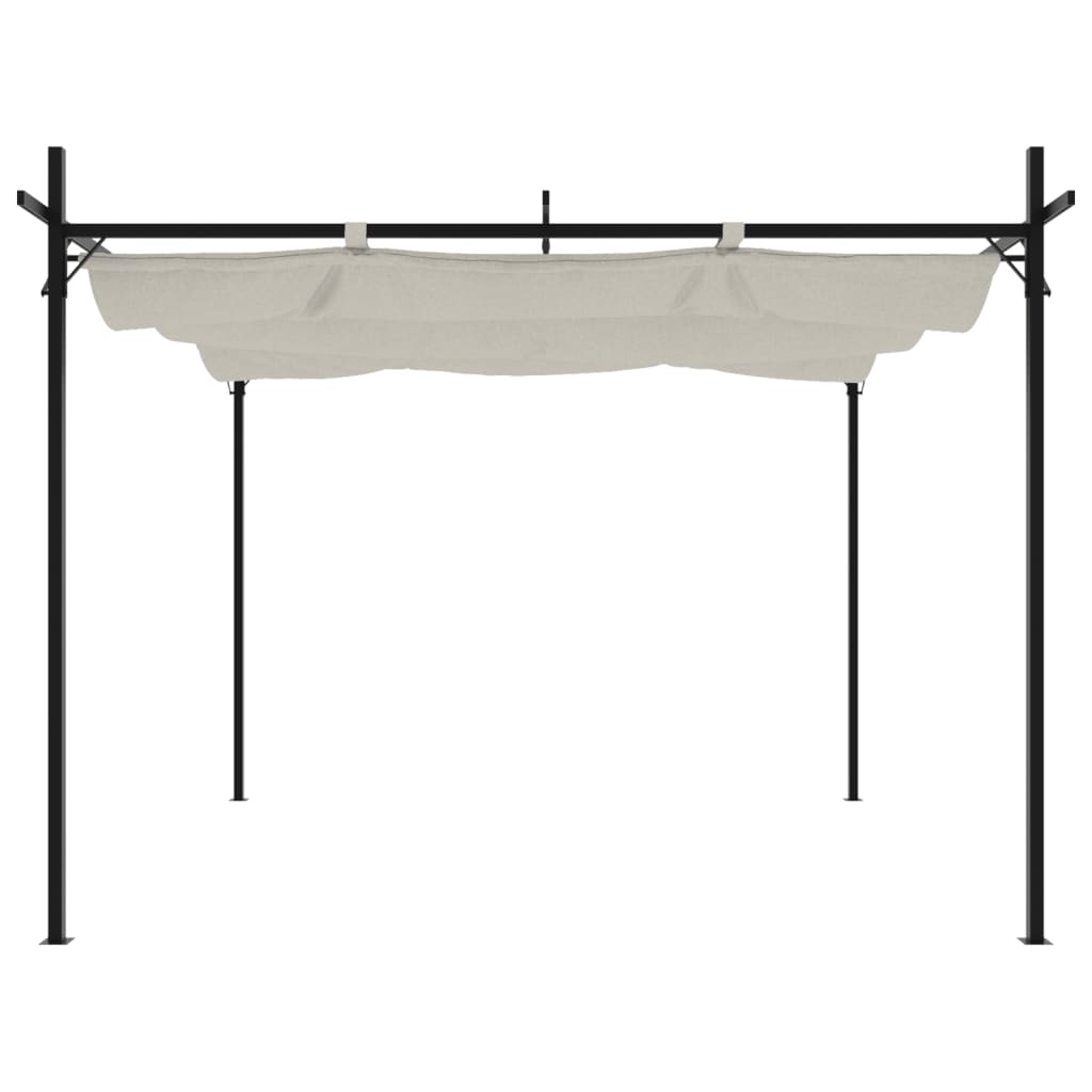 Pergola Met Uitschuifbaar Dak 295X292X230 Kleurig 295 x 292 x 230 cm