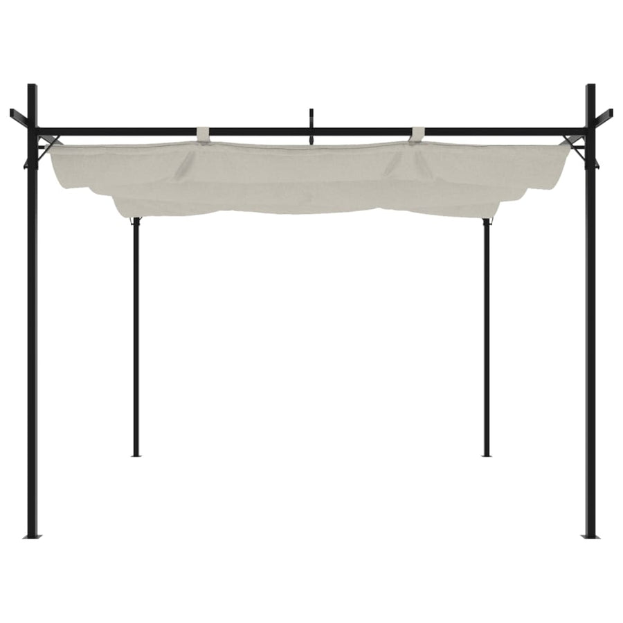 Pergola Met Uitschuifbaar Dak 295X292X230 Kleurig 295 x 292 x 230 cm