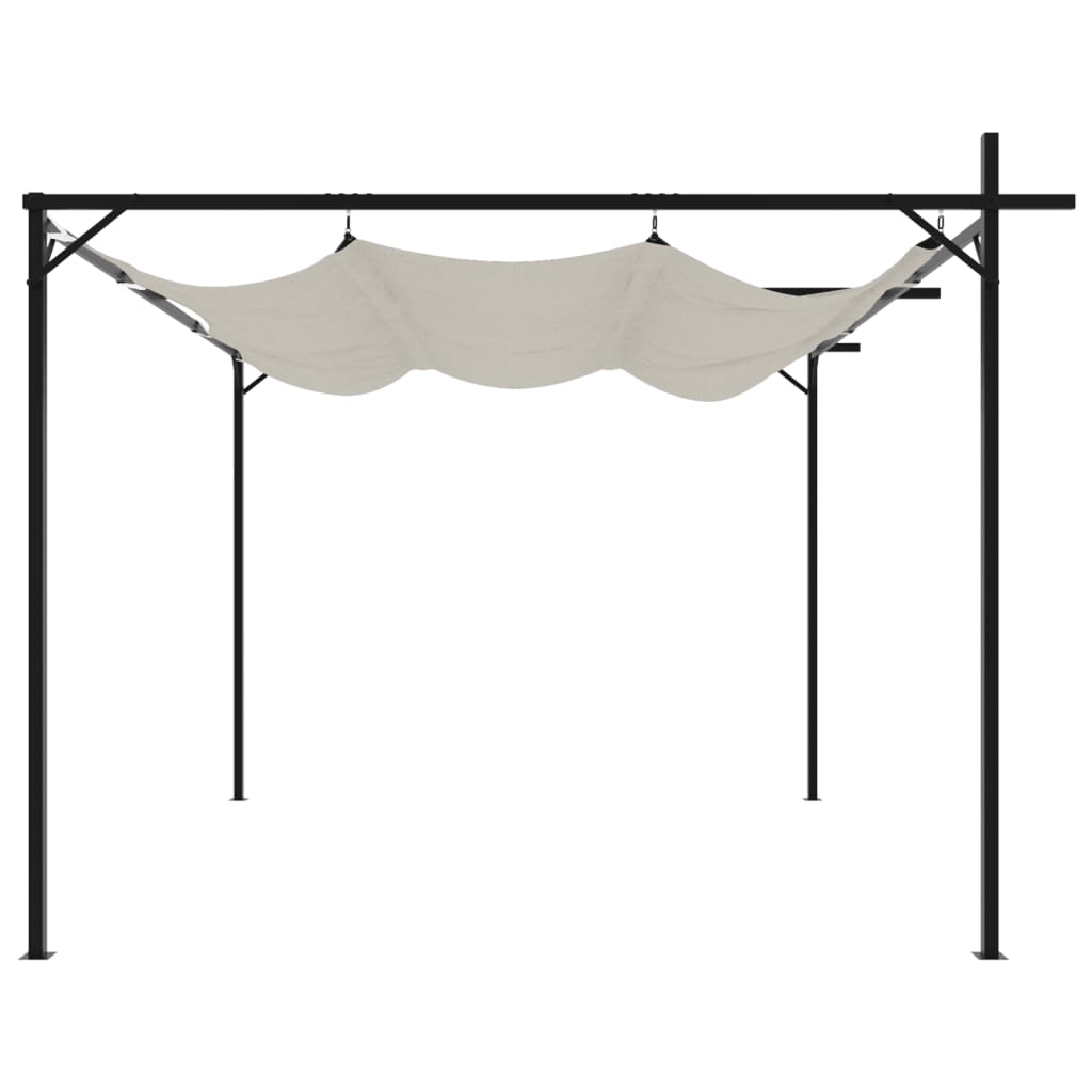 Pergola Met Uitschuifbaar Dak 295X292X230 Kleurig 295 x 292 x 230 cm