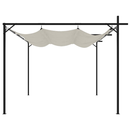 Pergola Met Uitschuifbaar Dak 295X292X230 Kleurig 295 x 292 x 230 cm