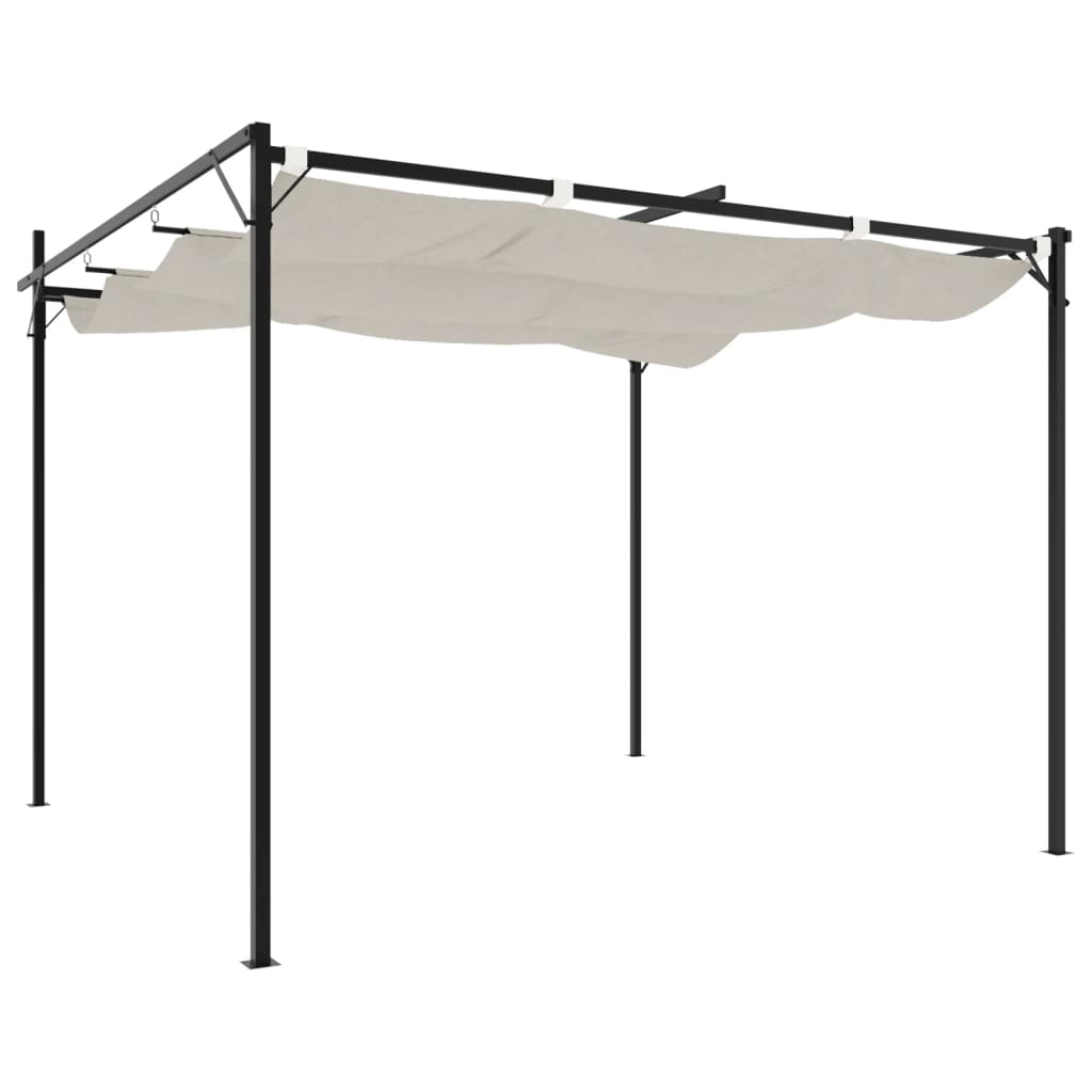 Pergola Met Uitschuifbaar Dak 295X292X230 Kleurig 295 x 292 x 230 cm