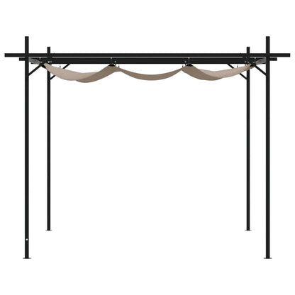 Pergola Met Uitschuifbaar Dak 295X292X230 Taupe