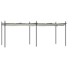 Pergola Met Uitschuifbaar Dak 589X292X230 Kleurig 589 x 292 x 230 cm Crème