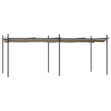 Pergola Met Uitschuifbaar Dak 589X292X230 Taupe