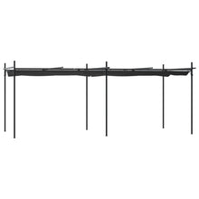Pergola Met Uitschuifbaar Dak 589X292X230 Antracietkleurig