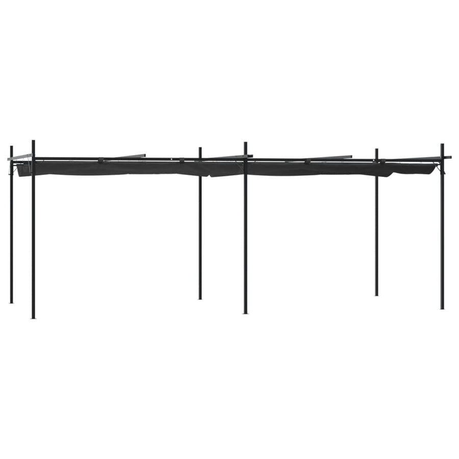 Pergola Met Uitschuifbaar Dak 589X292X230 Antracietkleurig