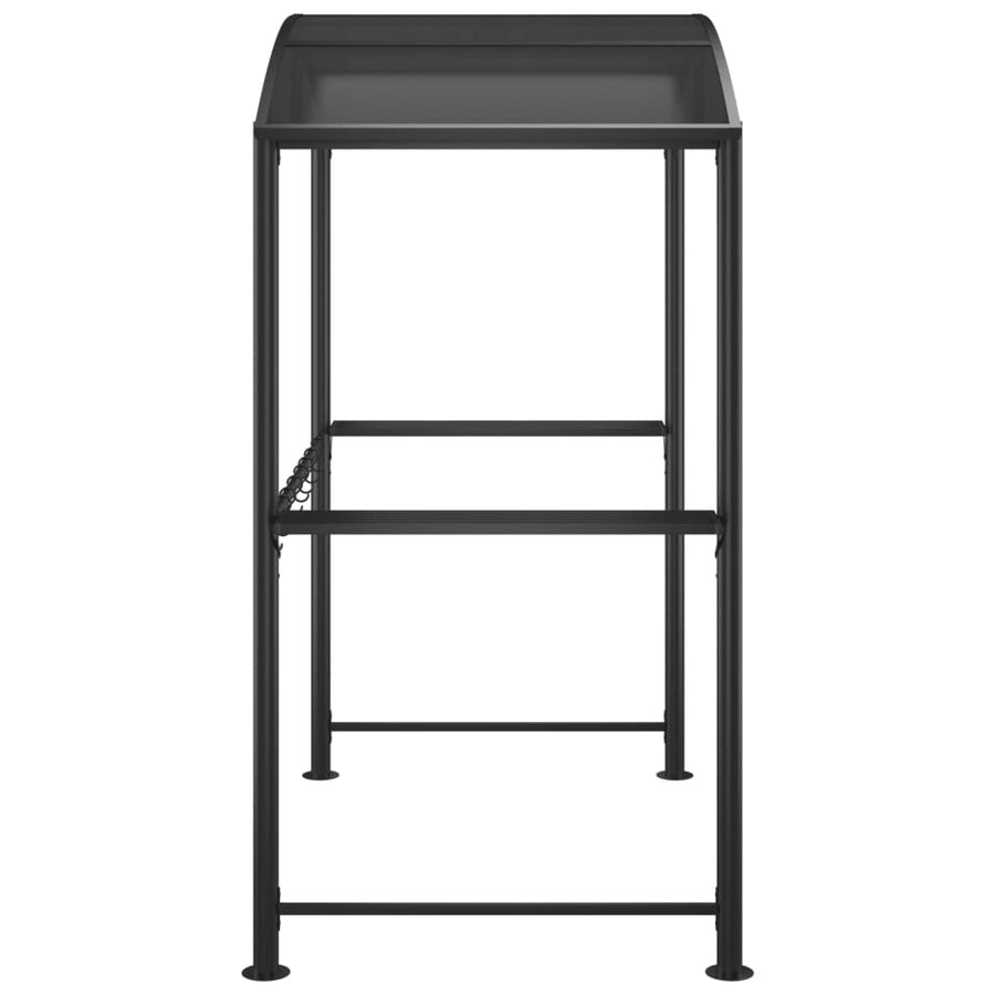 Barbecue-Overkapping 210X114X230 Cm Staal Antracietkleurig