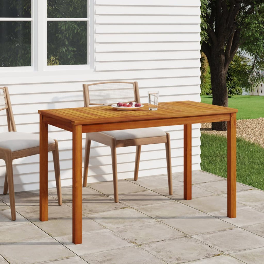 Tuintafel 110X55X67 Cm Massief Acaciahout Crème