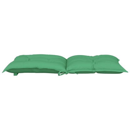 Tuinstoelkussens 2 st lage rug 100x50x7 cm stof groen