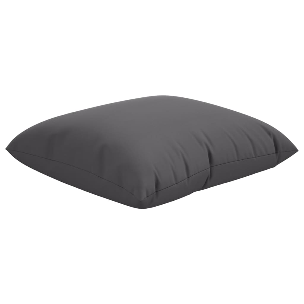 Bankkussens 4 st 40x40 cm stof antracietkleurig