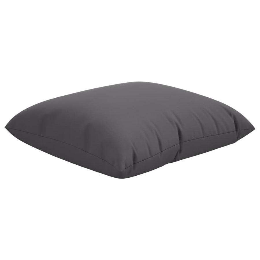 Bankkussens 4 st 40x40 cm stof antracietkleurig