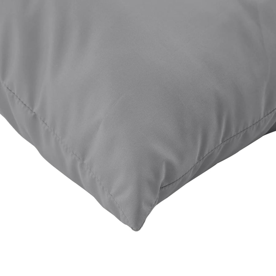 Bankkussens 4 st 40x40 cm stof grijs